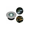 Miniatyrbild 2 av 4: Set med 6 solcells LED-spotlights inbyggda - för mark - runda - diameter: 85 mm - tål utomhusbruk - fasad i rostfritt stål - 6 solcellslampor