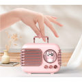 Miniatyrbild 2 av 3: Kreativ retro bagage trådlös bluetooth-högtalare mini bärbar mobiltelefon subwoofer utomhus liten ljud blå