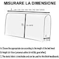 Miniatyrbilde 2 av 5: Sengegavlbeskyttelse elastisk stretch stretch stretch stretch beskyttelse polstret 360 ° tykk og støvtett brukt til å dekorere (160cm, 5)