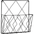 Miniatyrbild 1 av 3: Väggmonterat tidningsställ Väggmonterat tidningsställ Hängande tidningsställ Tidningsförvaring Organizer Metalltråd Svart Dekorationshylla Filer