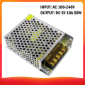 Miniatyrbillede 2 af 5: AC 100-240V til DC 5V 10A 50W Reguleret Switching Spænding Transformer Strømadapter Konverter til Tapes Light Kamera Computer Projekt Radio, model: 2