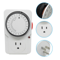 Miniatyrbillede 3 af 5: 24 timers segment timer switch - energibesparende stikkontakt i standardstørrelse - sæt med stikkontakter med timer - 250V 3-bens stikkontakt med programmerbar tidskontrol