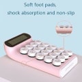 Miniatyrbillede 2 af 5: (Pink) Mekanisk lommeregner, 10-cifret LCD-skærm til bærbar computer, moderegner til økonomikontor