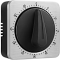 Miniatyrbilde 1 av 5: Kjøkkenur med 60 minutters tidtaking med 80dB alarmlyd Magnetisk nedtellingsur Hjemmebaking Matlaging Dampende Manuell timer Rustfritt stål ansikt M