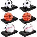 Miniatyrbillede 1 af 5: 6 stk. håndledsreboundbolde håndledskugle sportskugle (blandet hårfarve) håndledsrem gummireboundbold håndledsrem legetøj basketball baseball og fodbold f