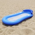 Miniatyrbild 1 av 3: Flytande Säng Uppblåsbar Pool Säng Boj Flytande Hängmatta Uppblåsbar Pool Säng, Leksak för Vuxna och Barn (Blå)