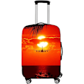 Pikkukuva 1 / 5: Elastinen matkalaukunkans (L, 26-28 tuumaa) Polyester matkalaukunkans 22-24 tuumaa, Tulostettava pestävä matkalaukunkans suojus Matkatavarat Matkalaukku Trolley Case Cove