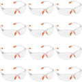 Miniatyrbild 1 av 5: 15-pack med klara linser, gummiklämma för näsa och öronklämma för säker passform - Personlig skyddsutrustning PPE Skyddsglasögon med reptåligt glas