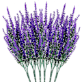 Miniatyrbillede 2 af 3: 6 Stykker Kunstig Lavendel, Udsøgte Kunstige Blomster, til Køkken, Stue, Soveværelse eller Udendørs Dekoration (Lilla)