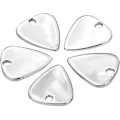 Miniatyrbild 5 av 5: Silver - 5 högkvalitativa plektrum i metall för akustisk, bas eller elgitarr.