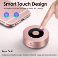 Miniatyrbillede 4 af 4: Smart Touch Bluetooth-højttaler A8 (3. generation) Premium Rose Gold Mini-højttaler med bærbar vandtæt etui, julegave