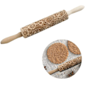 Miniatyrbild 3 av 4: Präglad kavel för hembakade eller julcookies