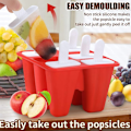 Miniatyrbillede 3 af 5: Popsicleforme, silikone-isforme, BPA-fri isform, genanvendelig isform med nem udløsning, hjemmelavet isform med silikonespalte og Cl