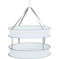Miniatyrbillede 1 af 4: Foldbar Dobbelt Tørrekurv - 48cm Diameter, Hængende Tøj Tørrekurv Foldbar Mesh Tørrekurv, Foldbar Sweater Tørrekurv, Delikat S
