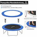 Miniatyrbilde 4 av 4: Trampoline beskyttelsespute, erstatnings sikkerhetspute, UV-strålebestandig, anti-skli, kantbeskyttelse, 244cm (Blå)
