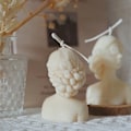 Miniatyrbillede 2 af 2: Romantisk pige DIY stearinlysform Stearinlysform (1 stk.)(Lukkede øjne)