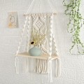 Miniatyrbild 3 av 5: Vägghylla - Bohemisk väggdekoration för sovrum - Väggmålning i vävd butik som en Boho badrumshylladekoration