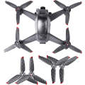 Pikkukuva 2 / 5: 2 paria hiilikuitu potkurin lapaa DJI FPV -lennokkia varten - Nopeasti irrotettavat potkurit - Hiljaiset potkurit - 4-lapainen potkuri - Lennokin potkuri