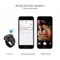 Miniatyrbillede 4 af 5: Bluetooth Mobiltelefon Skydecontroller Mini Selfie Fjernbetjening Ring Sort