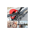 Miniatyrbillede 4 af 4: 3-cifret kombinationslås, 3 stk. hjelmlås, bagagelås, kabelkodelås til al bagage, cykel, port, hjelm, klapvogn, motorcykel, værktøjskasse (Sort)
