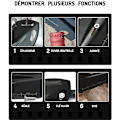 Miniatyrbilde 3 av 5: Argent Multifunksjonell campingplass, mini hagespade, 9-i-1 campingverktøy, hagespade i rustfritt stål, bærbar campingspade, egnet for c