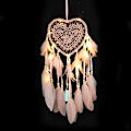 Miniatyrbillede 5 af 5: Hvid med lys-Hangqiao Dream Catcher Net, Rattan, Hvid, Diameter: 17cm, Højde: Lang: 45cm/17.72\"