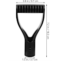 Miniatyrbilde 3 av 5: 2-pakning 3 cm plastskovlskaft D-håndtak for snøskuffe, rive, spade, snøfjerning, hagetilbehør