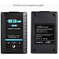 Miniatyrbild 5 av 5: B3 20W 1.6a Pro Balansladdare för 2S 3S 7.4V 11.1v Litium Lipo Batteri Mini Portabel RC Flygplansladdare - Svart