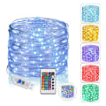 Pikkukuva 1 / 5: Jouluvalosarja 5m 50 LED-valosarja väri 16, valoisa valo, sisä- ja ulkovalosarja, USB-lataus 4 valoa/vedenpitävä I