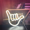 Miniatyrbillede 1 af 2: Neon Håndformet Hængende Lys - Dekorativ LED-lys, Til Hjem, Soveværelse, Bar, Restaurant, Jul, Fødselsdagsfest, Klub