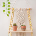 Miniatyrbilde 4 av 4: Boho hylle for soverom, baderomshylle, veggdekorasjon i makramévev, veggkunst som Boho (3050cm)