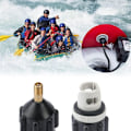 Miniatyrbillede 4 af 5: 2 Stykker Kajak Adapter Sæt, SUP Adapter Ventil, Oppustningspumpe Konverter til Kanoer, Stand-up Paddleboards