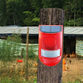 Miniatyrbild 5 av 5: LED solarlarm med infraröd rörelsedetektor med 110 dB siren och stroboskopiskt ljus för hem labri trädgård dauto dalarme 2 rums säkerhetssystem