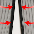Miniatyrbillede 3 af 4: Magnetisk dørgardin/myggenet 120 x 210 cm sort 1 stk stue soveværelse