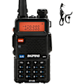 Miniatyrbillede 1 af 4: BAOFENG UV-5R Walkie Talkie FM-sender To-vejs radio Dual Display VHF 136-174 UHF 400-520mHZ 5W To-vejs skinke radio Genopladelig VOX Bærbar skinke