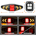 Pikkukuva 4 / 5: Polkupyörän takavalo vilkuilla, erittäin kirkas USB:llä ladattava LED, turvavaroitus, pyörän jarruvalot, langaton kaukosäädin, 4 tilaa, vesi