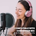 Miniatyrbild 3 av 5: Trådburna over-ear-hörlurar Studioövervakning och mixning DJ-stereohörlurar för AMP-datorinspelning Podcasting-tangentbord Gitarr Laptop(Sakura powd