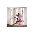 Miniatyrbillede 1 af 5: Mørklægningsgardiner Termisk Isolering Hvid Pink Gul Sommerfugl Fe 1 Stykke Soveværelse Baby Pige Rideau Salon Moderne Design 100x140cm