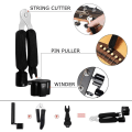 Miniatyrbild 4 av 5: Gitarrtillbehörskit med capo, 3-i-1 plektrumverktyg, plektrum, fingerskydd, tumplektrum, gitarrstallpinne (Set 1)