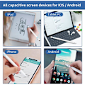 Miniatyrbilde 5 av 5: 2 i 1 berøringsskjermpenn 1,5 mm høy presisjon kapasitiv stylus universell, kompatibel med smarttelefoner, nettbrett, Apple IP-Hone/i-Pad