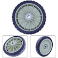 Miniatyrbillede 3 af 5: Plæneklipperhjul, Universelle erstatningshjul til håndskubbede plæneklippere, Diameter 19,5 cm