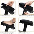 Miniatyrbillede 4 af 5: Albuepude, 2 stk. Memory Foam Armlæns Puder Albuestøtte Armpuder Stol Armlæn Blød Pude til Albuer og Underarme Lindring