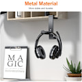 Miniatyrbild 4 av 5: Skrivbordsstativ för spelheadset, multifunktionellt headsetställ med kabelorganisatör, justerbart spelheadsetställ för alla Bluetooth-spelheadset,
