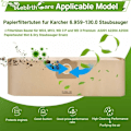 Pikkukuva 3 / 5: 15 kpl Pölynimurin pussit Kärcher 6.959-130.0 WD3 WD3P MV3 Märkä- ja kuivaimurin korvaavat paperisuodatinpussit Kärcher WD3 Premium Acce -malliin