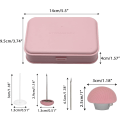 Miniatyrbild 4 av 5: Täcke Fästklämmor, 16 st Duvet Cover Klämmor, Svamprunda Fästklämmor med Knappar, Sovrum Täcke Fästklämma Täcke Överdragsstift med Låda (rosa)