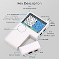 Miniatyrbilde 2 av 5: 4 i 1 Multifunksjons Nettverkskabeltester, RJ11 RJ45 USB BNC Nettverkskabeltester for UTP STP LAN Kabel Tracker, 148.62.5cm