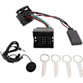 Pikkukuva 1 / 5: Bluetooth 5.0 langaton audioadapteri Aux-kaapelilla ja mikrofonin korvaus Ford Focus Mondeo Fiesta Fusion 6000CD -malleihin