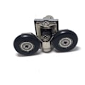 Miniatyrbilde 3 av 5: 8-pakning enkel dusjdørruller/skyvere/hjul/remskiver Diameter 25mm Sink-legering reservedeler