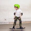 Miniatyrbild 3 av 5: Sportskyddsutrustning set 6-delad handleds- och knäskydd skateboard inline skating cykling scooter utomhusaktiviteter (svart)