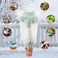 Miniatyrbillede 4 af 5: 2 stk. planteovertræk 100 cm x 150 cm med snøre frostbeskyttelsespose til vinter frostbeskyttelse genanvendelige overtræk jakke til haveplanter grøntsager